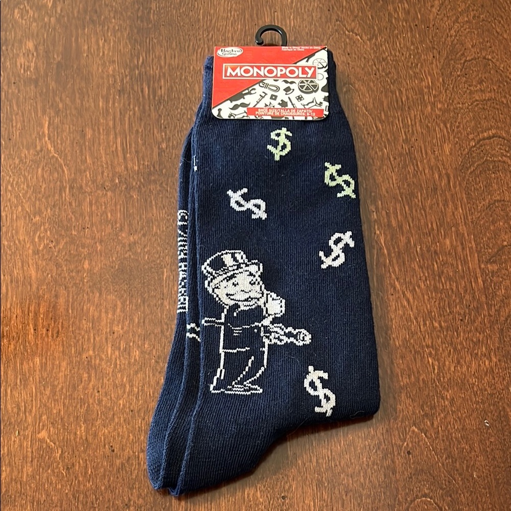 NEW! Monopoly Navy Men’s Socks